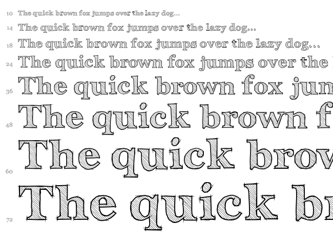 Archistico font waterfall
